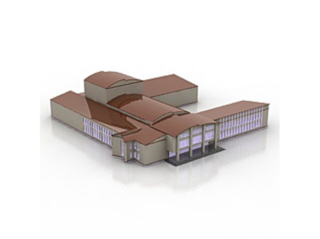 Free Building N36 3D model_1 For Architecture 3Ds Max Model Download
